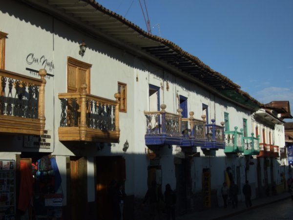 Balconies getting the sun in Cuzco