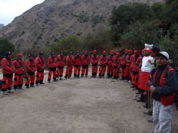 Our team of porters 21 of them for 14 tourists
