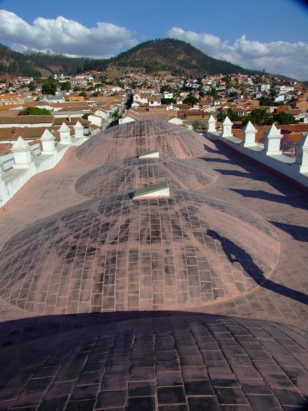 Roof of church in Sucre