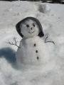 Snowman we made on Cerro Bandera