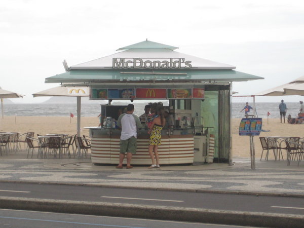 McDonalds on Copacabana Beach!