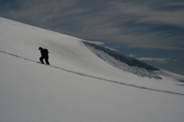 Tim trekking in Antarctica
