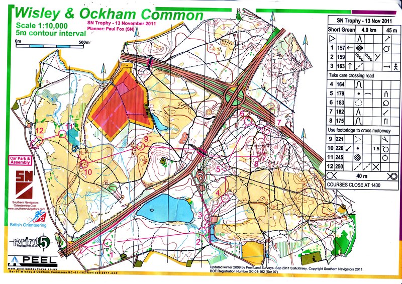 Wisley and Ockham map