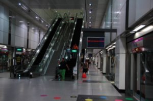 The MRT station