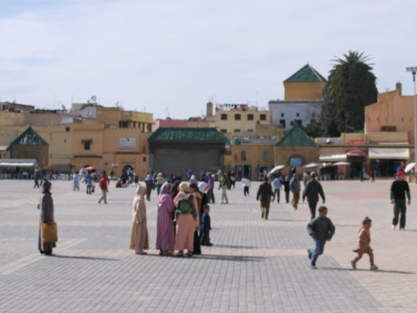 The central place in Meknes