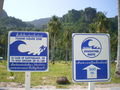 Tsunami signs