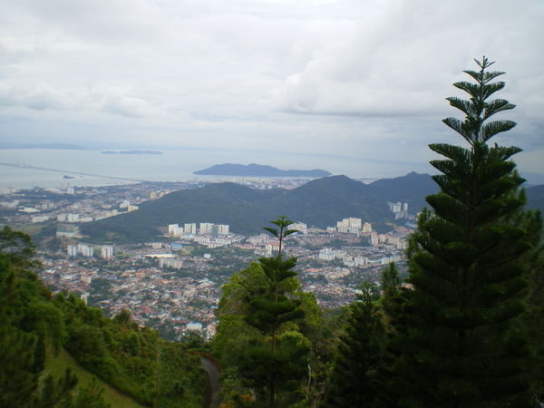 view from the top of Penang Hill