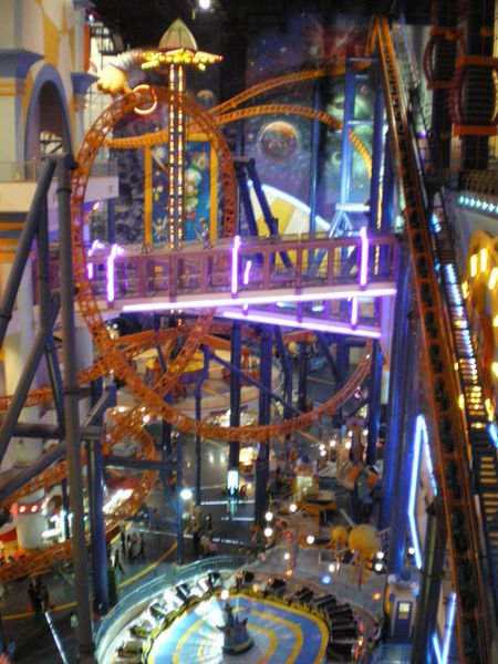 Indoor rollercoaster at Times Square!