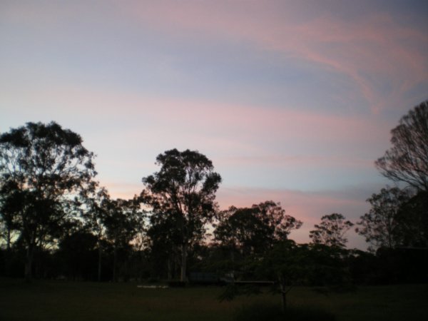 Sunrise before our Kangaroo spotting walk!