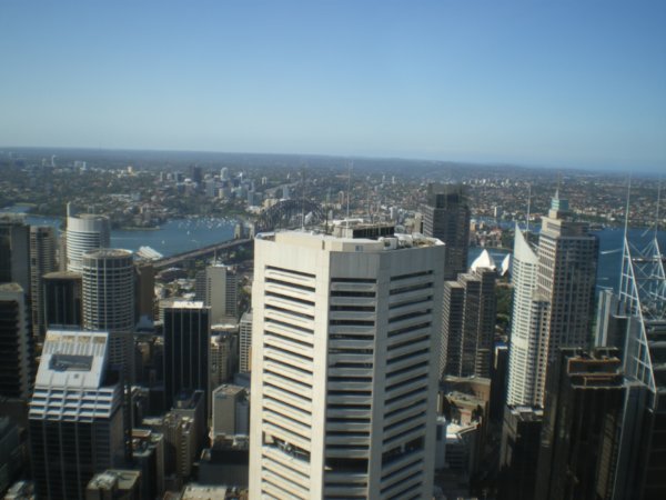 you can just see the harbour bridge and opera house...