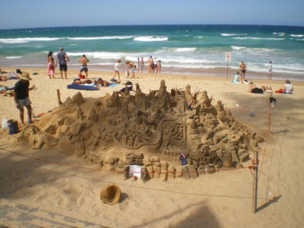 sand sculpture @ Manly