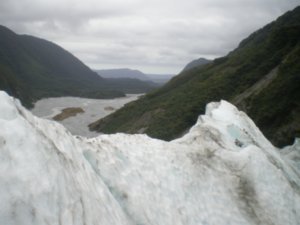 on the glacier