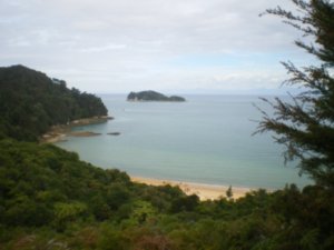 Looking back down at Cochille Beach from the walking track
