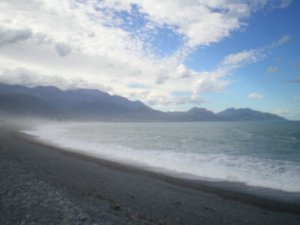pebble beach at Kaikoura