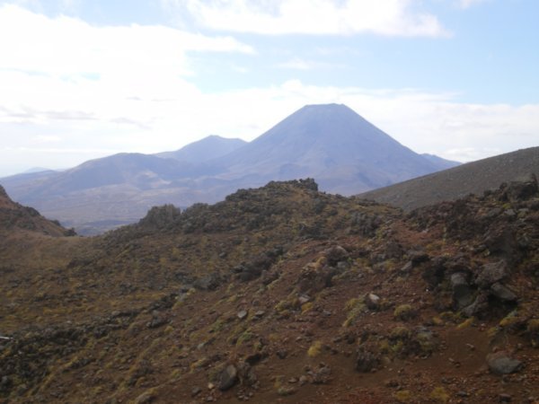 view of Mt Tongariro from Mt Ruapehu