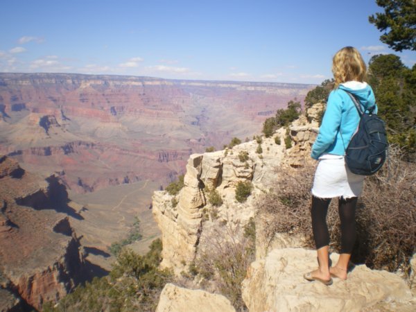 Sel on the edge of the Grand Canyon!