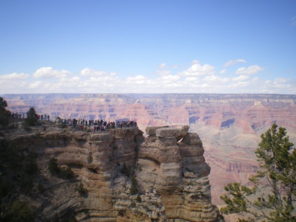 tourists - to show the scale of the canyon