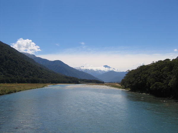 Along the Haast Pass!