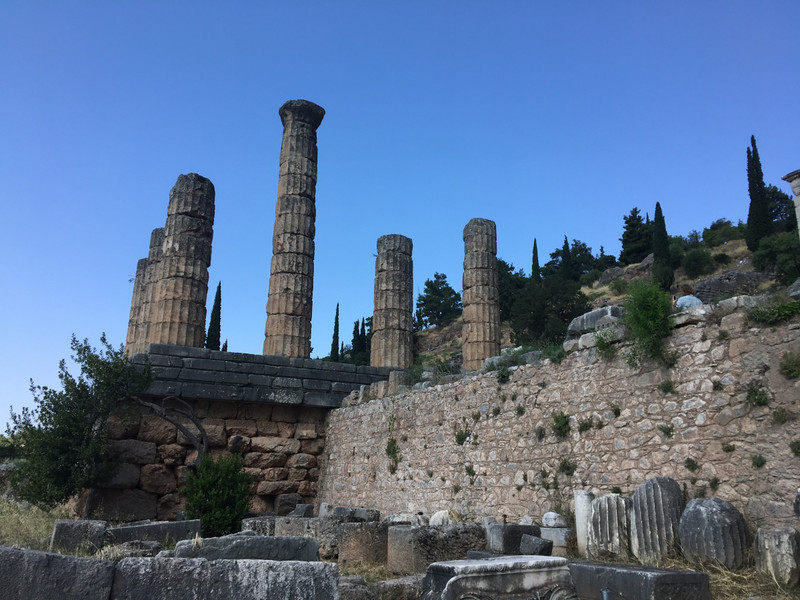 The temple of Delphi