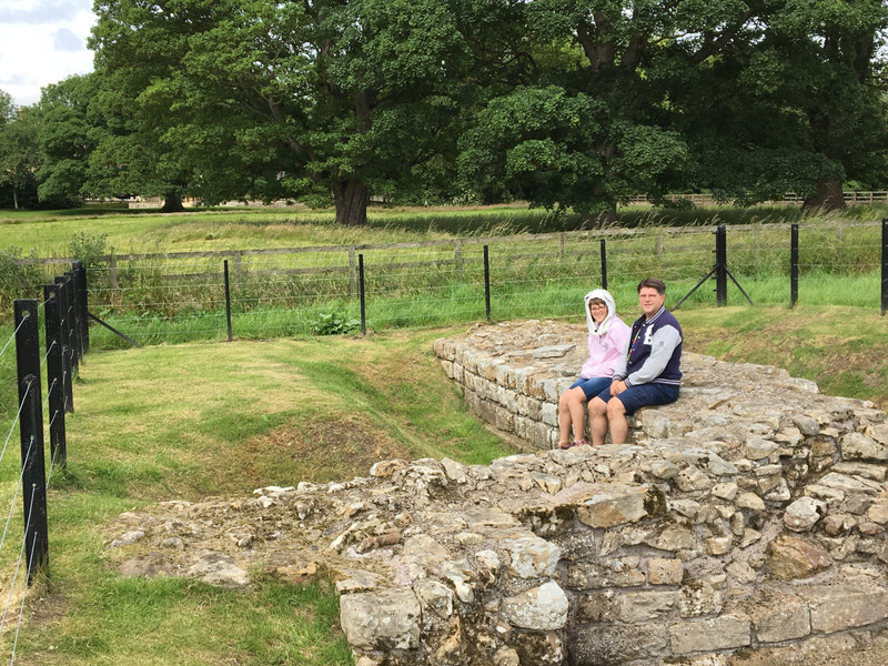 Sitting on Hadrian's Wall
