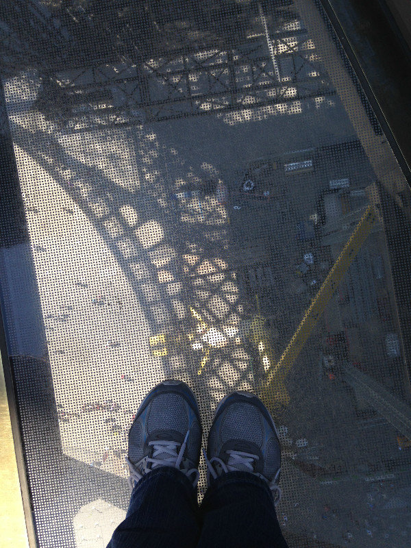 Even on the first floor, that is a long way down