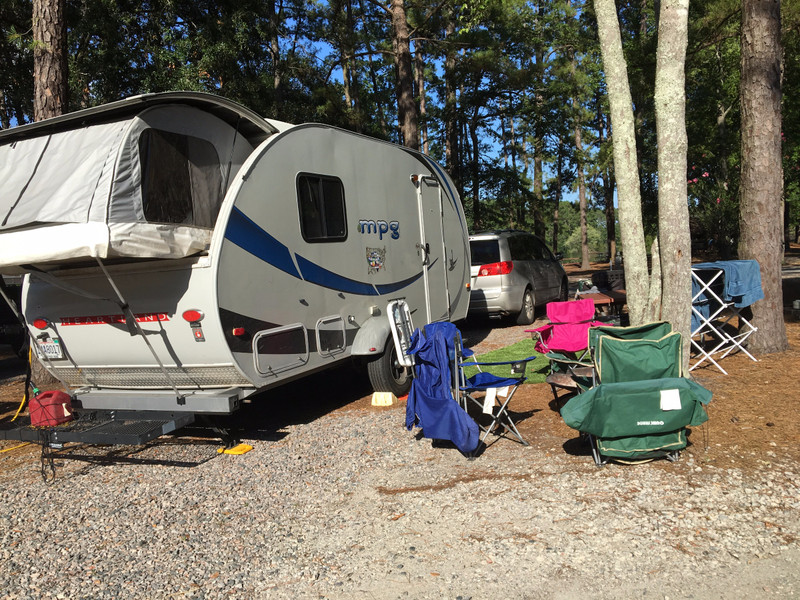 Camping outside of Savannah