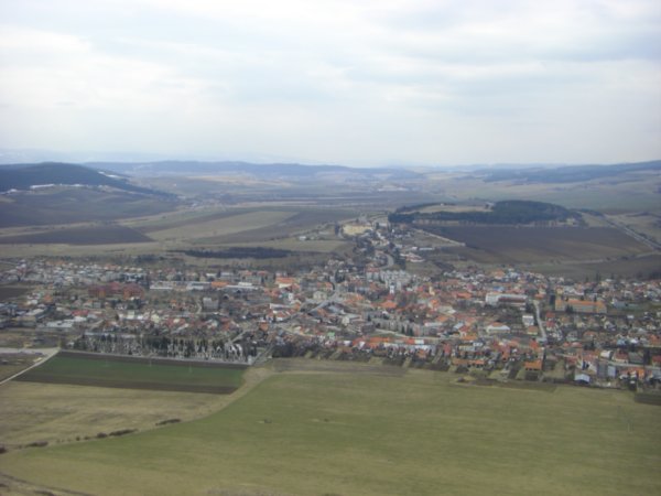 view of the countryside from the castle