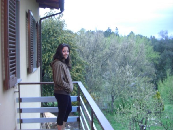 Our balcony at the farm