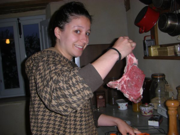 Making our steak