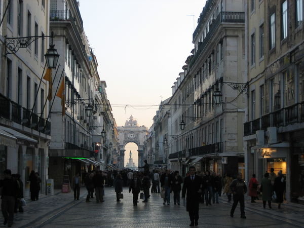Main streets of Lisbon