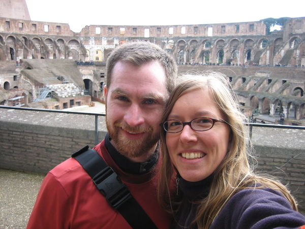 Ben and Heather at the Colosseum