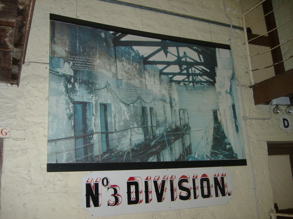 A picture showing how the divison looked after the fire