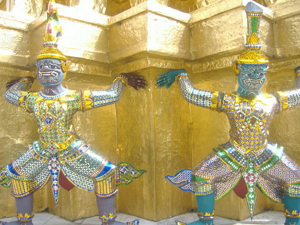 Statues on the shrines