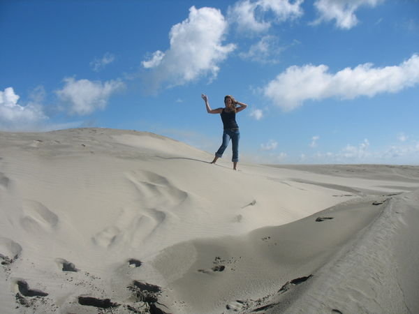 me & sand dunes