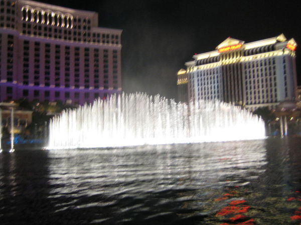 Bellagio Fountains at Night