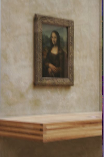 A Bad Blur of a Picture of the Mona Lisa