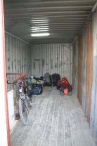 Inside the container