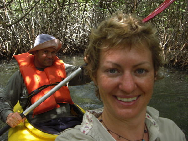 Canoeing in the jungle