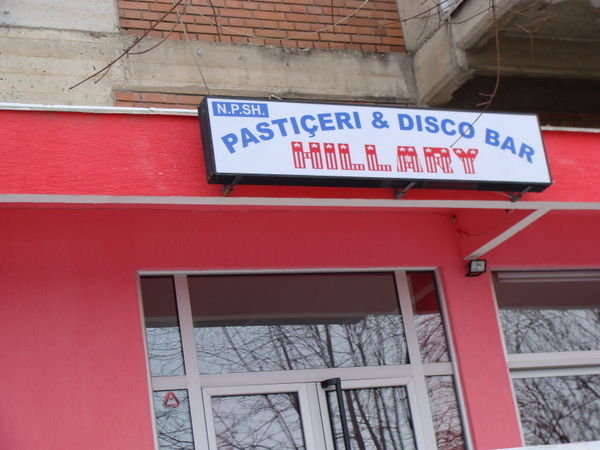 A sweet shop and a disco bar