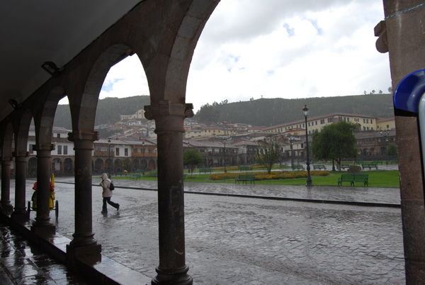 Eftermiddagsregn i Cuzco