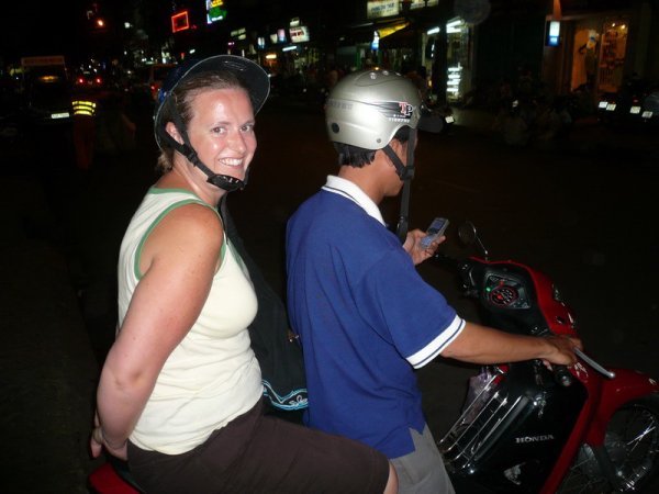 Barbs on the scooter taxi
