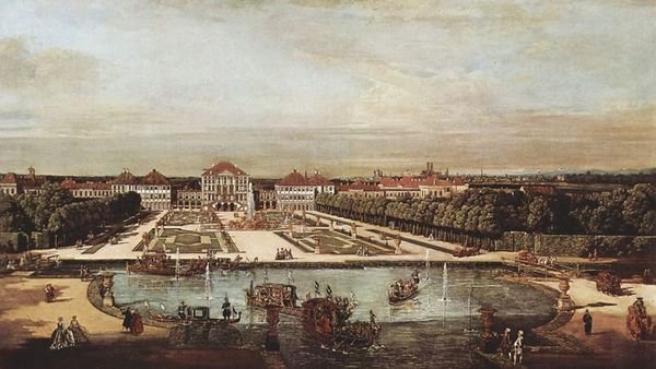 Nymphenburg por Canaletto