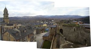 El Bierzo desde el castillo de Ponferrada