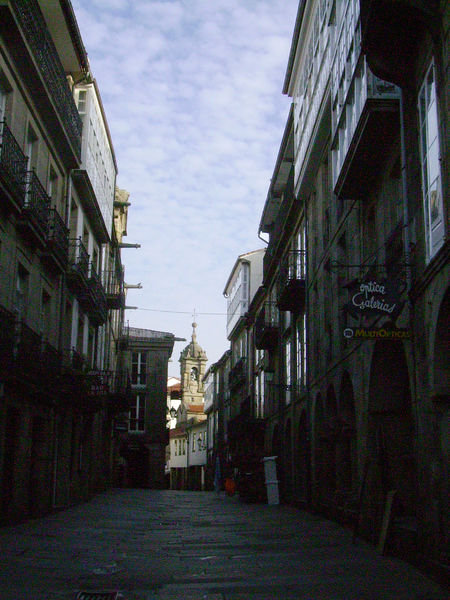 Calle en el centro de Santiago