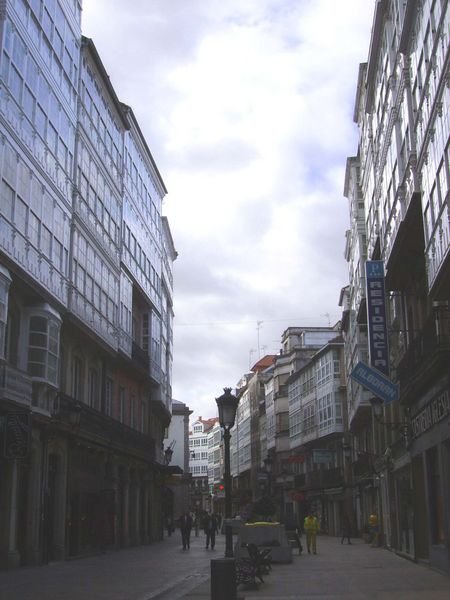 Calle en el corazón de La Coruña
