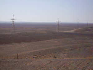Desierto desde Qasr Kharana  --  Desert from Qasr Kharana