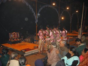 Ganges River at Night Ceremony 2
