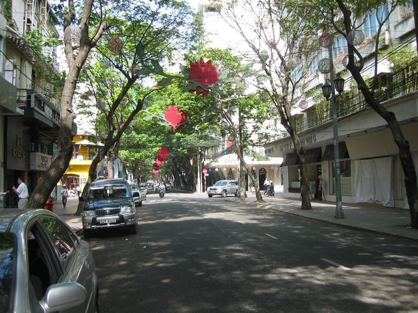 Saigon street by our Hotel