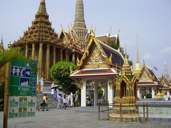 Some of the temples at the grand palace Bangkok