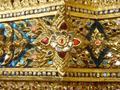 A close up of the detail found all over the temple housing the emerald buddha